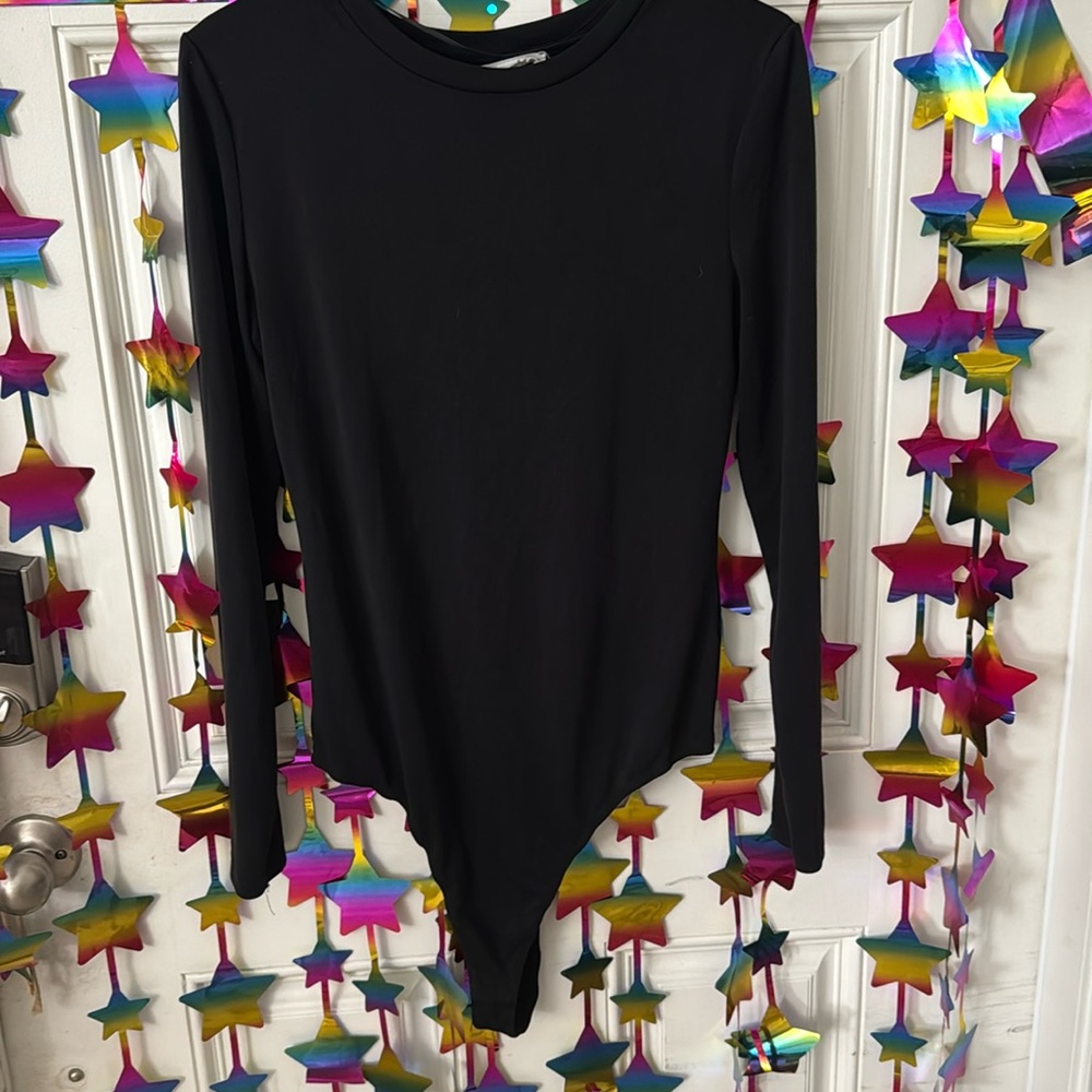 Black Elodie bodysuit, long sleeves NWOT